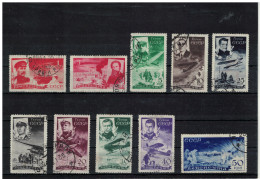 Russia 1935 Rescue Of Chelyuskin Expedition Used Full Set 10st. - Gebraucht