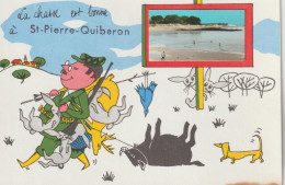 SAINT PIERRE QUIBERON  CARTE HUMOUR - Quiberon