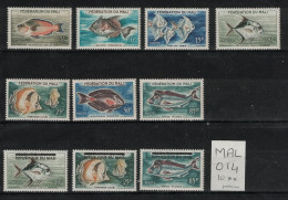 Mali 1960 1961 - Yvert 2 à 8 Et 10 à 12 Neufs SANS Charnière - Poissons, Fish, Fisch, Animaux - Malí (1959-...)