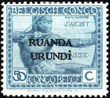 RUANDA-URUNDI, RITRATTI DI INDIGENI, 1924, NUOVI (MLH*) Mi:RW-U 10I, Scott:RW-U 15, Yt:RW-U 56 - Neufs