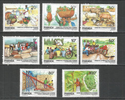 Rwanda 1985 Year ,mint Stamps MNH(**) Mi.# 1297-1304 - Neufs