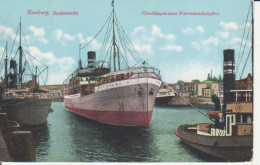 Hamburg Baakenhafen, Einschleppen Eines Woermanndampfers Ngl #218.716 - Altri & Non Classificati