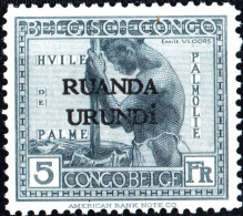 RUANDA-URUNDI, ARTIGIANATO, 1924, NUOVI (MLH*) Mi:RW-U 17I, Scott:RW-U 22, Yt:RW-U 60 - Unused Stamps