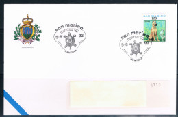 SAN MARINO 1992 - Expo Filatelico  " Mantua '92 ", Annullo Speciale. - Philatelic Exhibitions