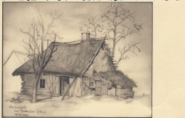 2.WK Bauernhaus In Lokunow (Polen) Feldpgl1940 #D2391 - Other & Unclassified