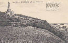 National-Denkmal Auf Dem Niederwald Mit Vers Ngl #D1838 - Autres & Non Classés