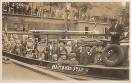 Hamburg 1935 Mit Hafendroschken Durch Den Hafen Ngl #D2730 - Autres & Non Classés