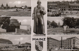 Mainz Mit Gutenberg Mehrbildkarte Ngl #D2876 - Andere & Zonder Classificatie