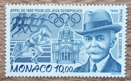 Monaco - YT N°1853 - Appel De Pierre De Coubertin Pour La Rénovation Des Jeux Olympiques - 1992 - Neuf - Nuevos