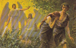 RL Adam Und Eva - Vertreibung Aus Dem Paradies Ngl #D2703 - Peintures & Tableaux