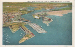 San Pedro CA - Aero View Of Los Angeles Harbor Ngl #220.209 - Other & Unclassified