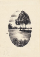 Miniatur Baumgruppe Am Ufervorsprung Gl1934 #D4221 - Ohne Zuordnung