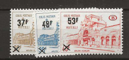 1970 MNH Belgium Railway Parcel Stamps Mi 64-66 - Sonstige & Ohne Zuordnung