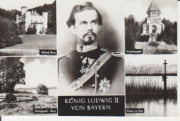 König Ludwig II. Schloß U. Schloßpark Berg Votivkapelle Kreuz Im See Ngl #221.431 - Familles Royales