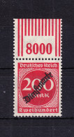 Deutsches Reich Dienstmarken 78W OR 2'9'2 Postfrisch #RD046 - Oficial