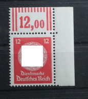 Deutsches Reich Dienstmarken 172 W OR 2'9'2 Postfrisch Eckrand #TN584 - Oficial