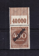 Deutsches Reich Dienstmarken 80W OR 1'11'1 Postfrisch #RD058 - Oficial