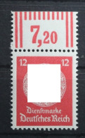 Deutsches Reich Dienstmarken 172 W OR 2'9'2 Postfrisch Oberrand #TN587 - Oficial