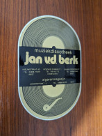 AUTOCOLLANT MUZIEK – DISCOTHEEK – JAN V.d. BERK MAGASIN COMMERCE MUSIQUE – BEST EINDHOVEN - PAYS-BAS NEDERLAND HOLLAND - Autocollants