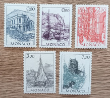 Monaco - YT N°1834 à 1838 - Monaco D'autrefois / Hubert Clérissi - 1992 - Neuf - Unused Stamps