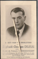 Oorlogsslachtoffer : 1944, Georges Delrue, Vanderhauwaert, Zwevegem, Munchen, Duitsland - Devotieprenten