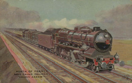 North Of France - Paris Calais Pullman "Golden Arrow" - Tuck's Postcard - Petit Pli D'angle - Trenes