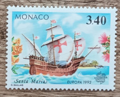 Monaco - YT N°1826 - EUROPA / Christophe Colomb - 1992 - Neuf - Unused Stamps