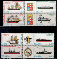 ITALY 1978 SHIPS MI No 1609-12 MNH VF!! - 1971-80: Nieuw/plakker