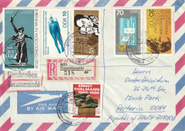 Germany DDR Cover Einschreiben Registered - 1986 - Thalmann Kisch Mamajew-Kurgan Hill Simon Bolivar - Cartas & Documentos