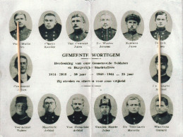 Oorlogsslachtoffer : 1914-18--1940-45, Wortegem, KOPIE - Devotieprenten