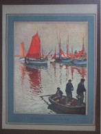 1924 ILE D YEU Port Joinville H Callot  Peinture Peintre - Non Classés