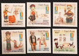 Vietnam Viet Nam MNH Imperf Stamps 2000 : Vietnamese Water-puppetry / Puppet / Buffalo / Fish/ Music / Fisherman (Ms829) - Viêt-Nam