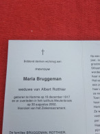 Doodsprentje Maria Bruggeman / Hamme 16/12/1917 - 30/8/2002 ( Albert Rotthier ) - Godsdienst & Esoterisme