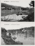 94. LA MARNE. Le Pont De La Varenne. 2 Cartes - Andere & Zonder Classificatie