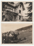 PESEUX - 2 Belles Cartes Photographique 1927 - Pension Famille Mlles Hemmler - Peseux