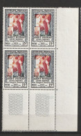 N° 904 Inauguration Du Musée De L'Imagerie Française à Epinal. Beau Bloc De 4Timbres Neuf - Unused Stamps