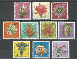 Rwanda 1968 Year ,mint Stamps MNH(**) Mi.# 272-281 Flowers - Neufs