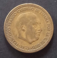 Espagne - Pièce De 1 Peseta 1953 (Franco) - 1 Peseta