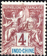 INDOCINA FRANCESE, INDOCHINA, TIPO “GROUPE”, 1892, NUOVI (MLH*) Yt:FR-IC 5, Scott:FR-IC 5 - Nuevos