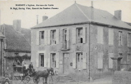 CPSM  - RARE - (Dep. 58) - MARIGNY - L EGLISE  - BUREAU De POSTE -   ATTELAGE CHEVAL - Andere & Zonder Classificatie