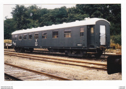 PHOTO Originale TRAINS Wagon Ou Voiture PC Travaux SNCF Du Service V Non Datée - Treinen