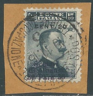 1916 LEVANTE SCUTARI D'ALBANIA USATO 20 CENT SU 30 PA SU 15 CENT - SV26-7 - Europa- Und Asienämter