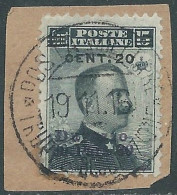 1916 LEVANTE DURAZZO USATO 20 CENT SU 30 PA SU 15 CENT - SV27-10 - Uffici D'Europa E D'Asia