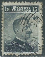 1909-11 LEVANTE SMIRNE USATO 30 PA SU 15 CENT - RB37-10 - Europa- Und Asienämter