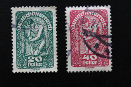 1920 Mi AT 263x 20 HELLER ET Mi AT269x 40 HELLER - Usati