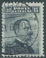 1909-11 LEVANTE SMIRNE USATO 30 PA SU 15 CENT - RB37-9 - Uffici D'Europa E D'Asia