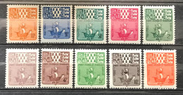 Lot De 10 Timbres Taxes Neufs* Saint Pierre Et Miquelon 1947 - Timbres-taxe