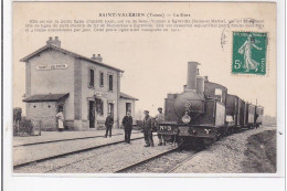 SAINT-VALERIEN : La Gare, Train - Très Bon état - Saint Valerien