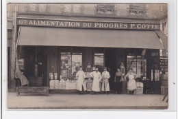 TOULON : Cours Lafayette - Carte Photo Du Magasin De La Grande Alimentation Du Progrès COTTE - Très Bon état - Toulon