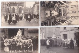 BOULOGNE-sur-MER : 4 CPA, Procession - Très Bon état - Boulogne Sur Mer